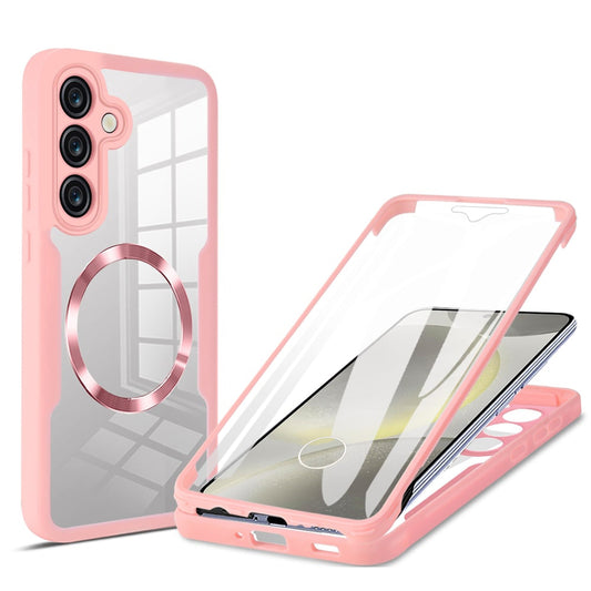 Capa MagSafe para Samsung Galaxy S24+ S926, Techsuit, ColorVerse 360, Rosa