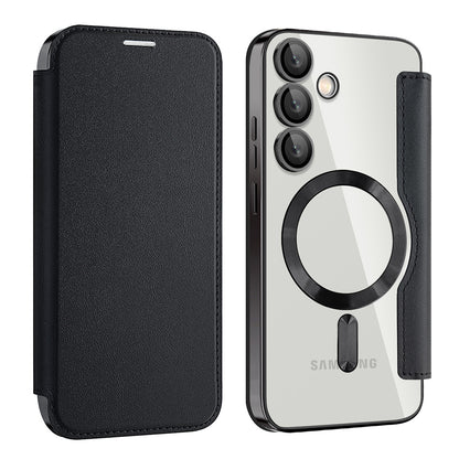 MagSafe Case for Samsung Galaxy S24+ S926, Techsuit, SmartMag Book, Black