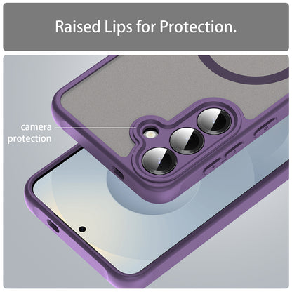 Capa MagSafe para Samsung Galaxy S24 S921, Techsuit, HaloFrost II, Roxa