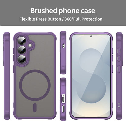 Capa MagSafe para Samsung Galaxy S24 S921, Techsuit, HaloFrost II, Roxa