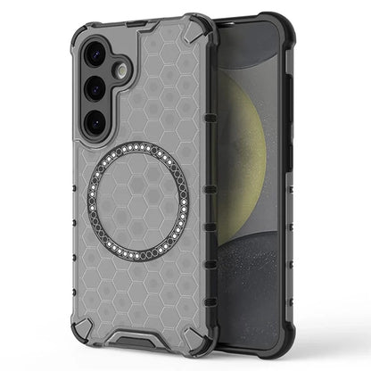 Capa MagSafe para Samsung Galaxy S24 S921, Techsuit, HoneyComb Shield, Preta