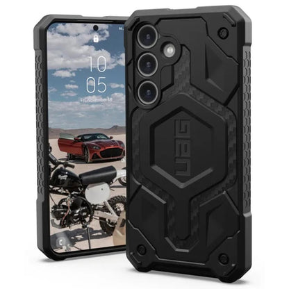 Capa MagSafe para Samsung Galaxy S24 S921, Urban Armor Gear, Monarch Pro Carbon, Preta