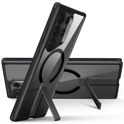 Capa MagSafe para Samsung Galaxy S24 Ultra S928, ESR, Boost Flickstand, Preta Transparente