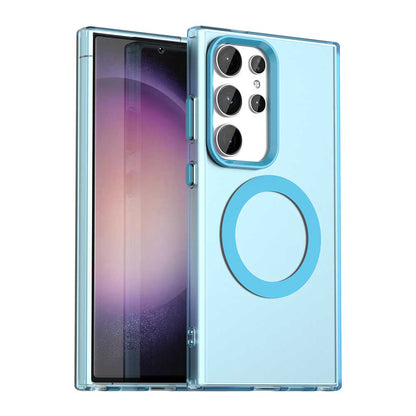 Capa MagSafe para Samsung Galaxy S24 Ultra S928, Techsuit, CandyCase, Azul