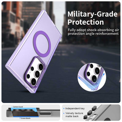 Capa MagSafe para Samsung Galaxy S24 Ultra S928, Techsuit, CandyCase, Roxo
