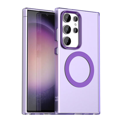 Capa MagSafe para Samsung Galaxy S24 Ultra S928, Techsuit, CandyCase, Roxo
