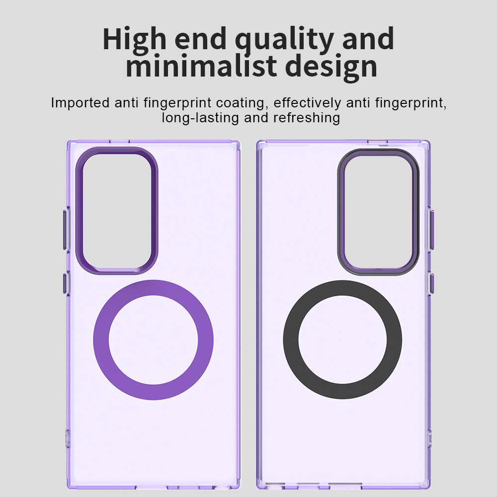 Capa MagSafe para Samsung Galaxy S24 Ultra S928, Techsuit, CandyCase, Roxo