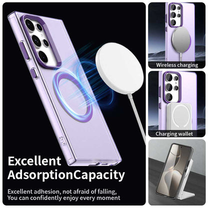 Capa MagSafe para Samsung Galaxy S24 Ultra S928, Techsuit, CandyCase, Roxo