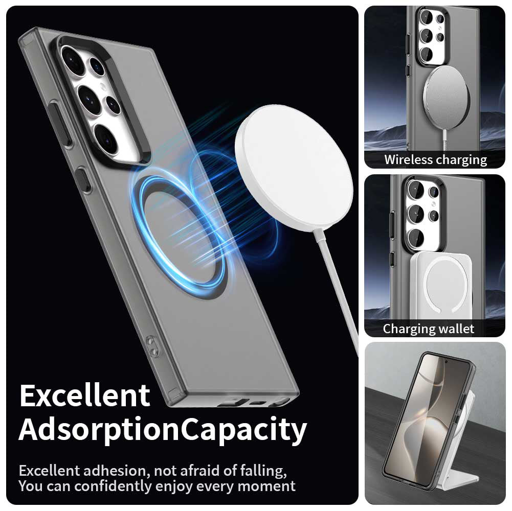 Capa MagSafe para Samsung Galaxy S24 Ultra S928, Techsuit, CandyCase, Preta