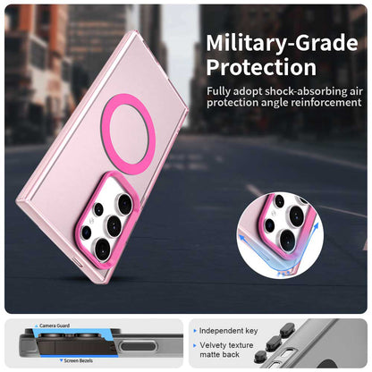 Capa MagSafe para Samsung Galaxy S24 Ultra S928, Techsuit, CandyCase, Rosa