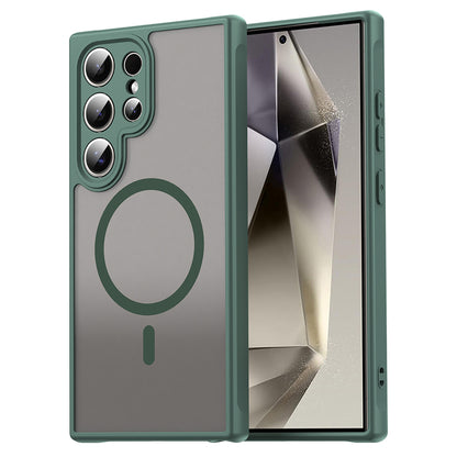 Capa MagSafe para Samsung Galaxy S24 Ultra S928, Techsuit, HaloFrost II, Verde