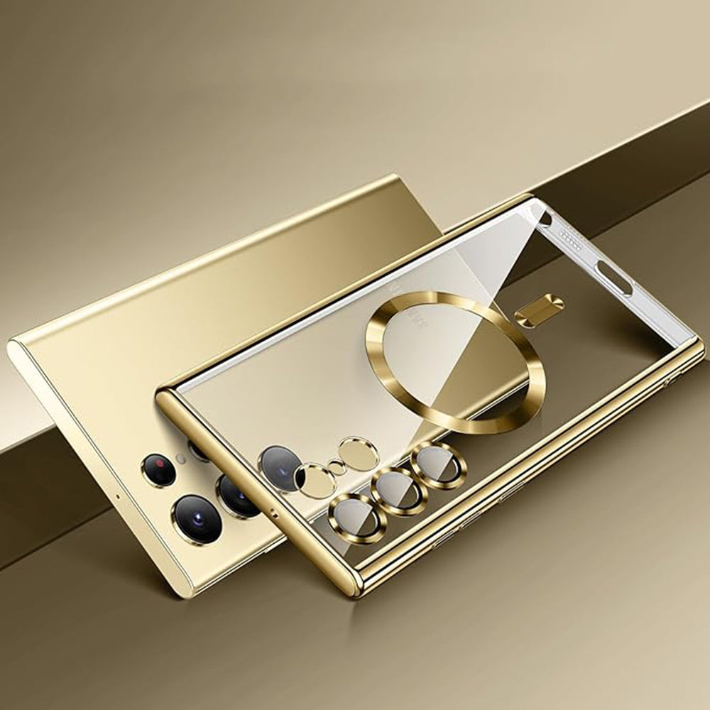 Capa MagSafe para Samsung Galaxy S24 Ultra S928, Techsuit, Luxury Crystal, Preta
