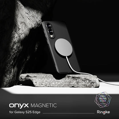 Capa MagSafe para Samsung Galaxy S25 Edge S937, Ringke, Ônix, Preta