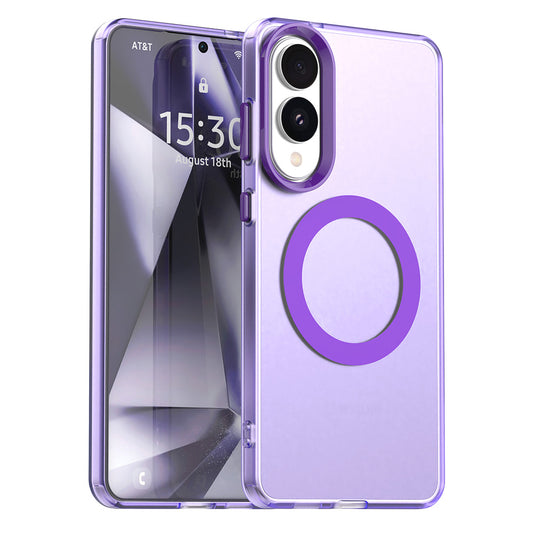 Capa MagSafe para Samsung Galaxy S25 Edge S937, Techsuit, CandyCase, Roxo