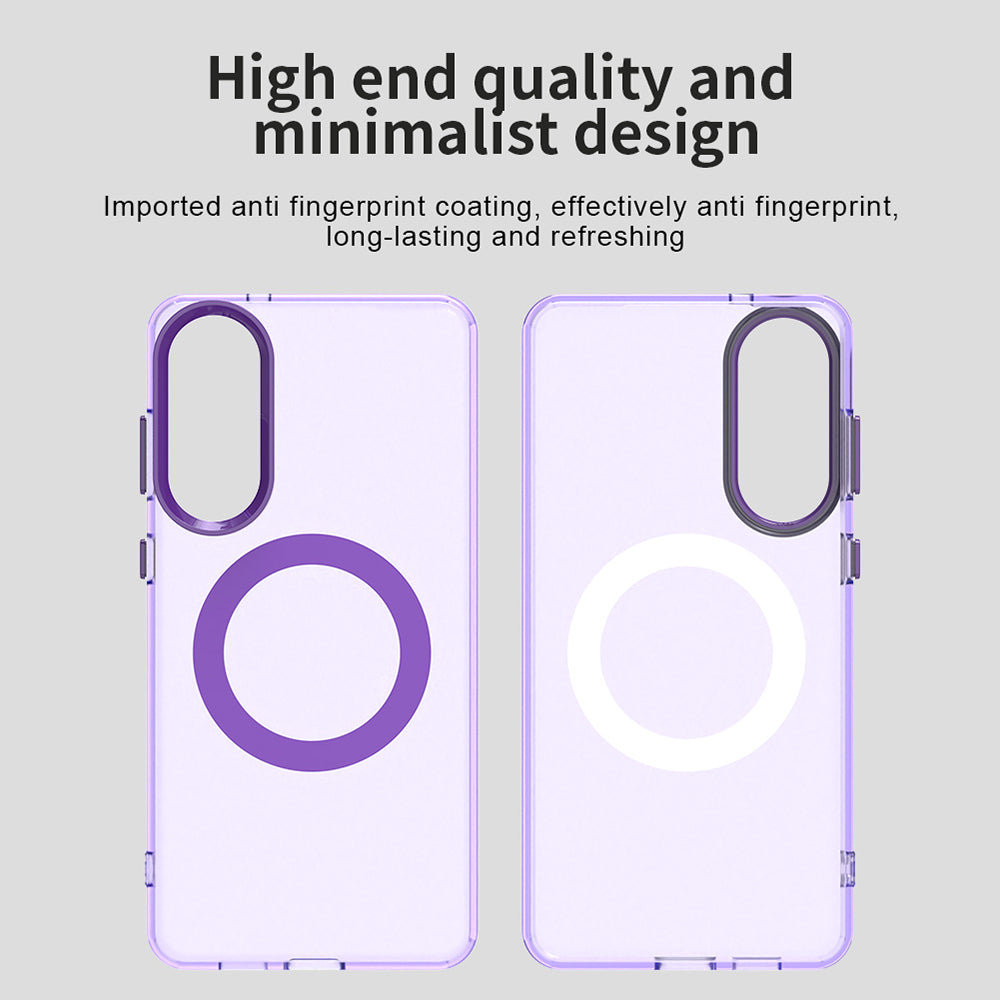 MagSafe Case for Samsung Galaxy S25 Edge S937, Techsuit, CandyCase, Purple
