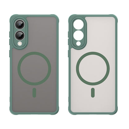 Capa MagSafe para Samsung Galaxy S25 Edge S937, Techsuit, HaloFrost II, Verde
