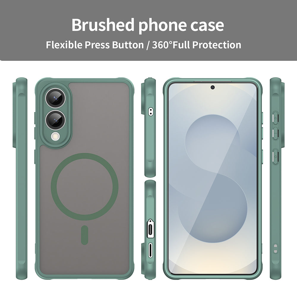 Capa MagSafe para Samsung Galaxy S25 Edge S937, Techsuit, HaloFrost II, Verde