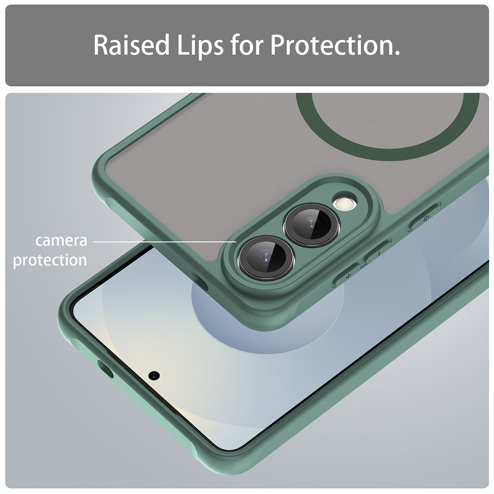 Capa MagSafe para Samsung Galaxy S25 Edge S937, Techsuit, HaloFrost II, Verde