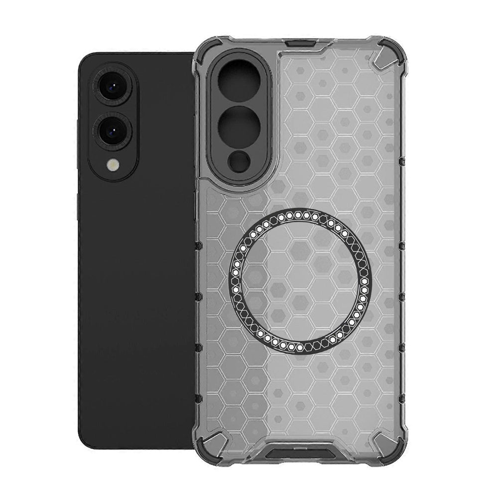 Capa MagSafe para Samsung Galaxy S25 Edge S937, Techsuit, HoneyComb Shield, Preta