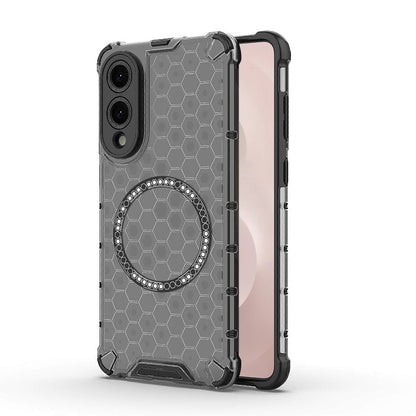 Capa MagSafe para Samsung Galaxy S25 Edge S937, Techsuit, HoneyComb Shield, Preta