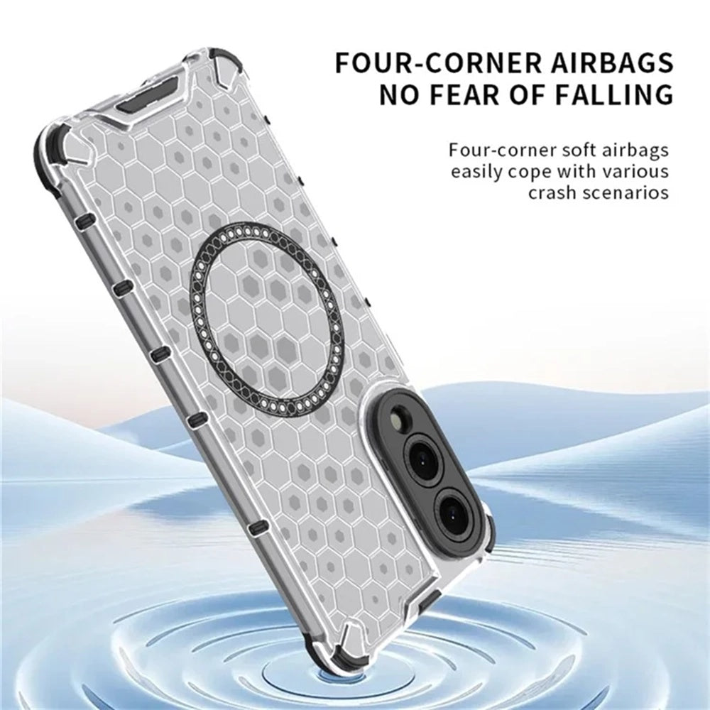 Capa MagSafe para Samsung Galaxy S25 Edge S937, Techsuit, HoneyComb Shield, Preta