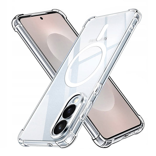 Capa MagSafe para Samsung Galaxy S25 Edge S937, Techsuit, à prova de choque, Transparente