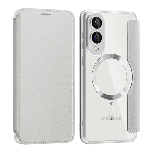 Capa MagSafe para Samsung Galaxy S25 Edge S937, Techsuit, SmartMag Book, Cinzento