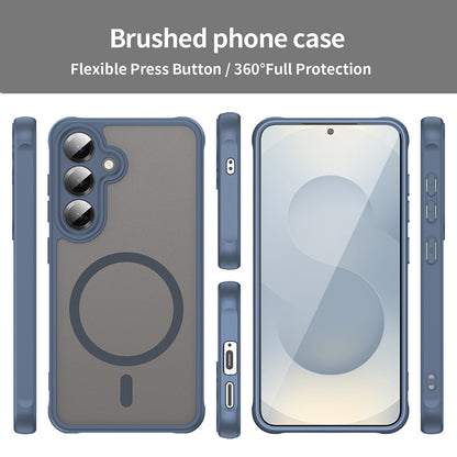 Capa MagSafe para Samsung Galaxy S25 FE, Techsuit, HaloFrost II, Azul Marinho