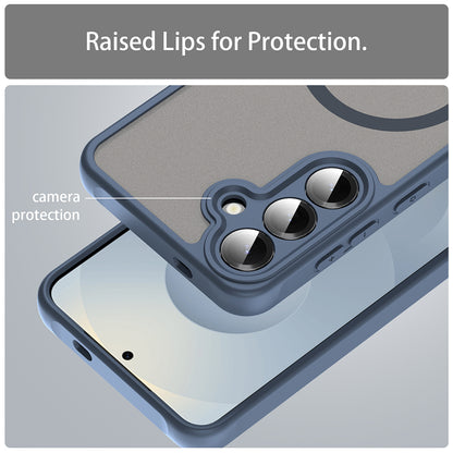 Capa MagSafe para Samsung Galaxy S25 FE, Techsuit, HaloFrost II, Azul Marinho