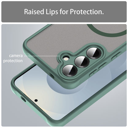 Capa MagSafe para Samsung Galaxy S25 FE, Techsuit, HaloFrost II, Verde