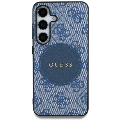 Capa MagSafe para Samsung Galaxy S25+ S936, Guess, 4G Circle Classic Logo, Azul