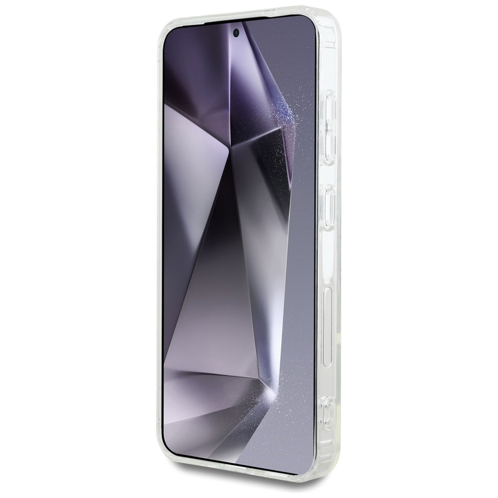 Capa MagSafe para Samsung Galaxy S25+ S936, Karl Lagerfeld, IML Choupette's Head, Branca.