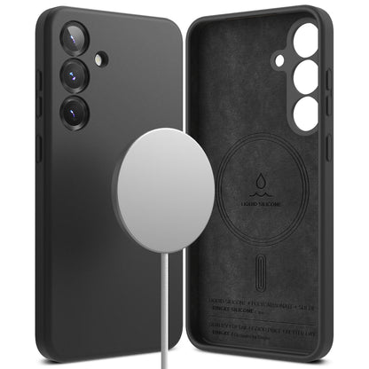 Capa MagSafe para Samsung Galaxy S25+ S936, Ringke, Silicone, Preta