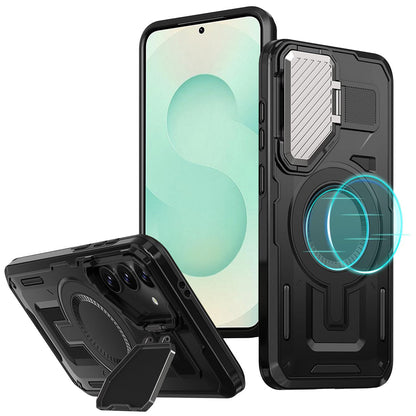 Capa MagSafe para Samsung Galaxy S25+ S936, Techsuit, CamVault, Preta