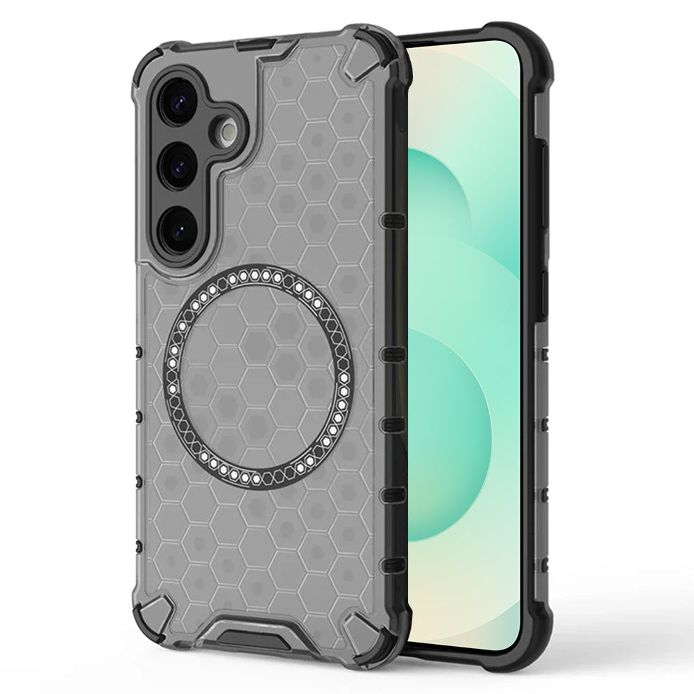 Capa MagSafe para Samsung Galaxy S25+ S936, Techsuit, HoneyComb Shield, Preta