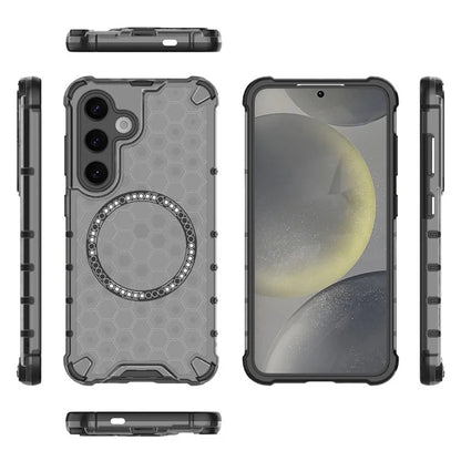 Capa MagSafe para Samsung Galaxy S25+ S936, Techsuit, HoneyComb Shield, Preta