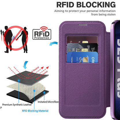 Capa MagSafe para Samsung Galaxy S25+ S936, Techsuit, SmartMag Book, Roxo