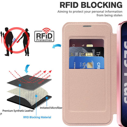 Capa MagSafe para Samsung Galaxy S25+ S936, Techsuit, SmartMag Book, Rosa