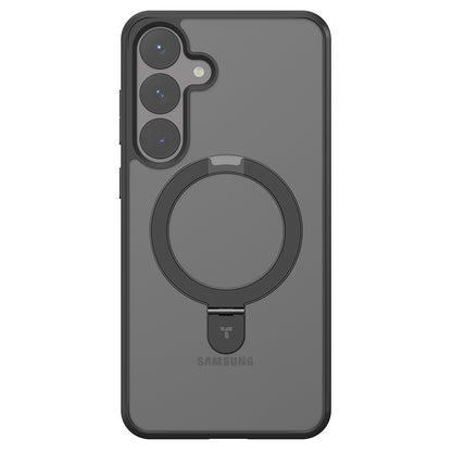 Capa MagSafe para Samsung Galaxy S25+ S936, Torras, Ostand, Preta