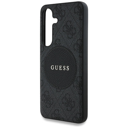Capa MagSafe para Samsung Galaxy S25 S931, Guess, 4G Circle Classic Logo, Preta