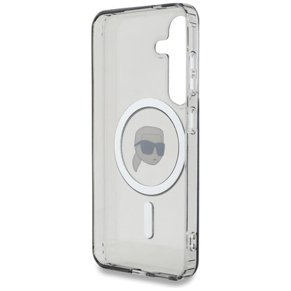 MagSafe Case for Samsung Galaxy S25 S931, Karl Lagerfeld, IML Karl's Head, Black