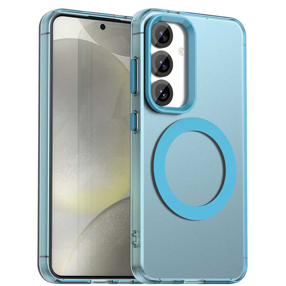 Capa MagSafe para Samsung Galaxy S25 S931 / S24 S921, Techsuit, CandyCase, Azul