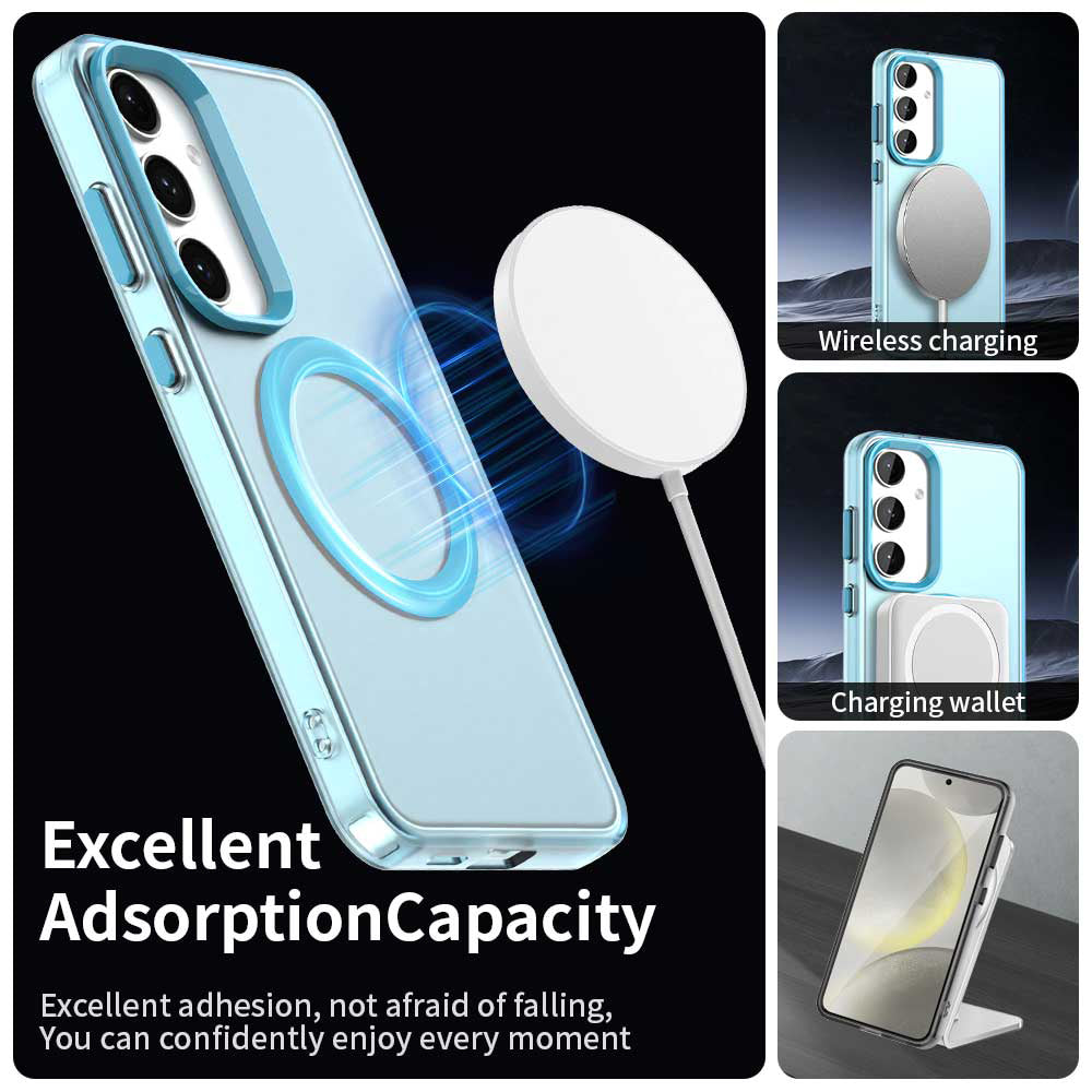 Capa MagSafe para Samsung Galaxy S25 S931 / S24 S921, Techsuit, CandyCase, Azul