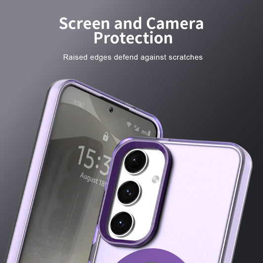 Capa MagSafe para Samsung Galaxy S25 S931 / S24 S921, Techsuit, CandyCase, Roxo
