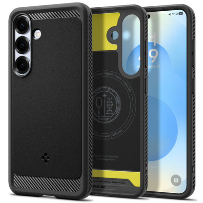 MagSafe Case for Samsung Galaxy S25 S931, Spigen, Rugged Armor, Matte Black ACS08998