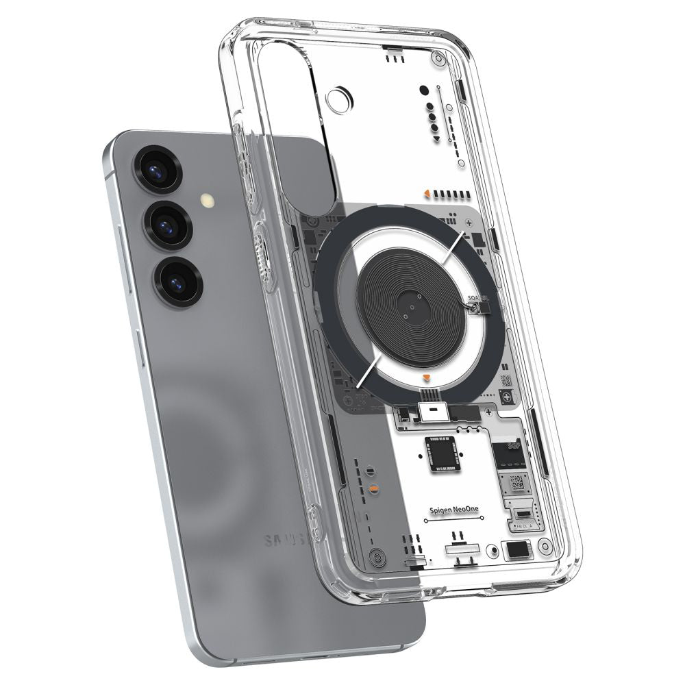 MagSafe Case for Samsung Galaxy S25 S931, Spigen, Ultra Hybrid Neo One, Transparent ACS09470