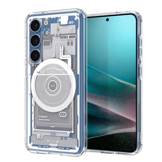 Capa MagSafe para Samsung Galaxy S25 S931, Spigen, Ultra Hybrid Zero One, Branca ACS09004