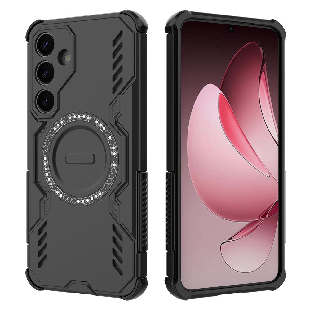 MagSafe Case for Samsung Galaxy S25 S931, Techsuit, ArmorMag, Black