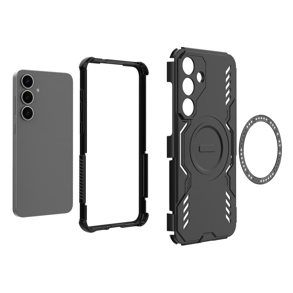 MagSafe Case for Samsung Galaxy S25 S931, Techsuit, ArmorMag, Black