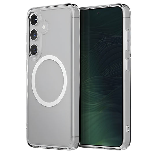 Capa MagSafe para Samsung Galaxy S25 S931, UNIQ, LifePro Xtreme MagClick, Transparente